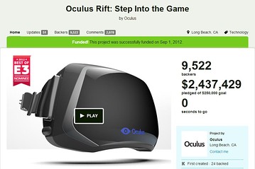 Oculus: Fund My Kickstarter Project–But Don’t Get Angry If I Sell to Facebook